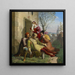 The Death of Götz von Berlichingen - Leopold Schulz — framed artwork on a wall