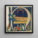 The Birth of the Child Christ and Mary lying on a bed - Anonymous — framed artwork on a wall
