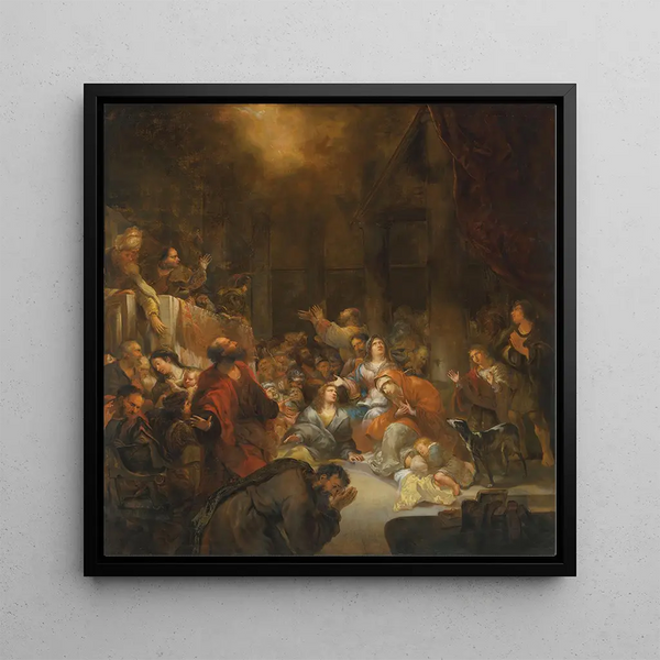 La Pentecôte - Dutch School — framed artwork on a wall