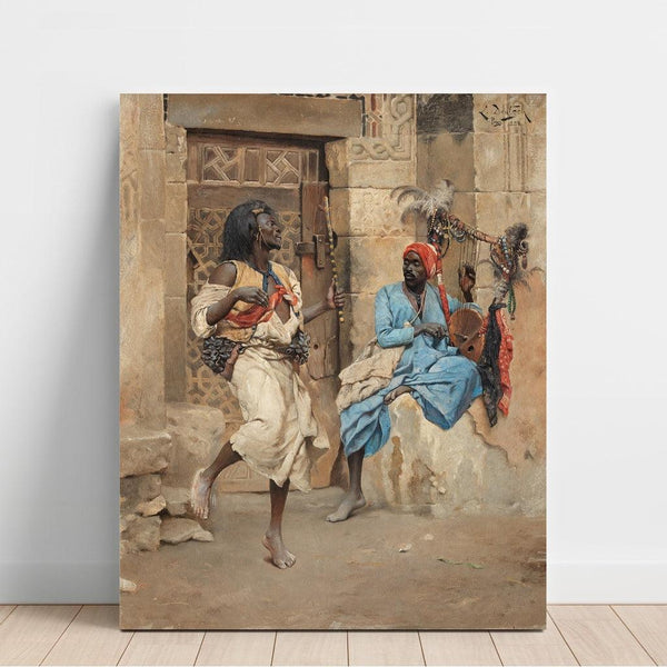 Reproduction of the painting La Performance - Ludwig Deutsch