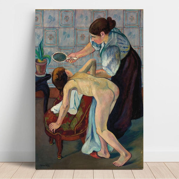 Reproduction of the painting La Petite Fille au Miroir - Suzanne Valadon