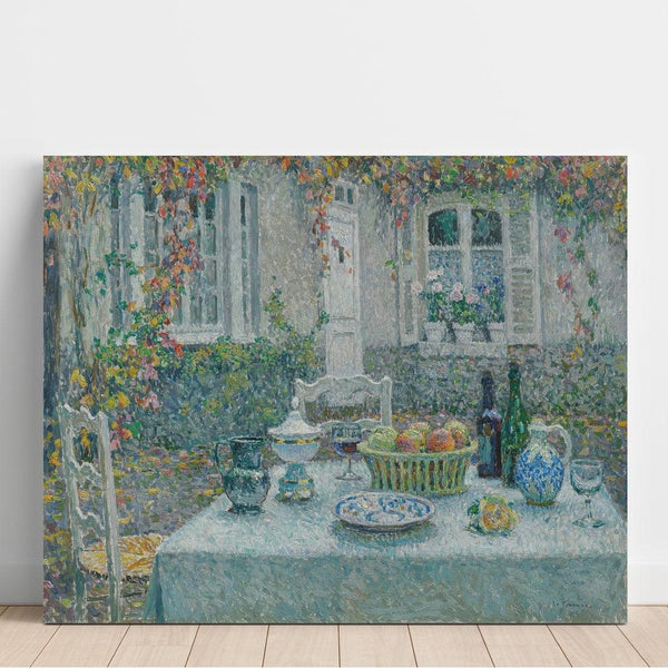 Reproduction of the painting La Petite Table - Henri Le Sidaner