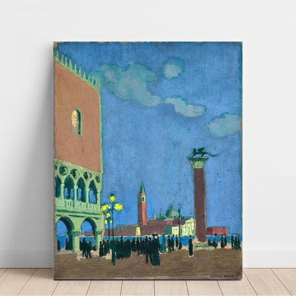 Reproduction of the painting La Piazzetta, Venice - Maurice Denis