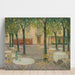Reproduction of the painting La Place des buveurs d'eau, Aix-les-Bains - Henri Le Sidaner