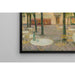 Reproduction of the painting La Place des buveurs d'eau, Aix-les-Bains - Henri Le Sidaner