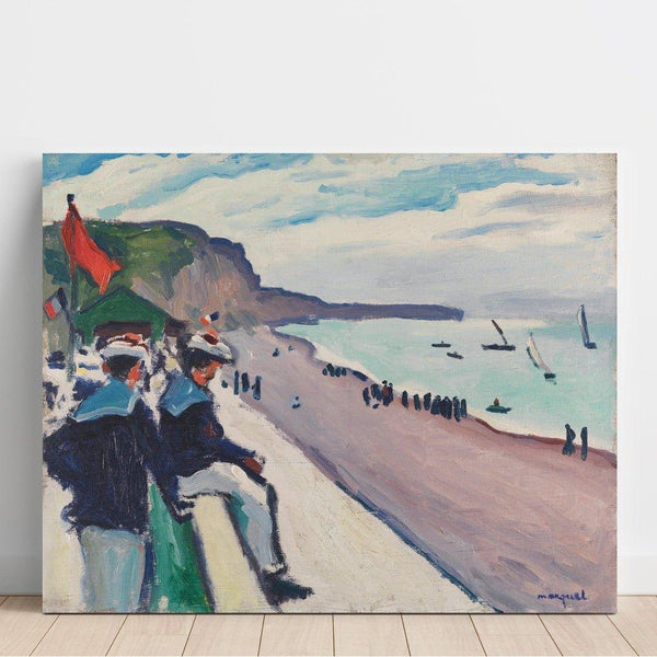 Reproduction of the painting La Plage de Fécamp - Albert Marquet