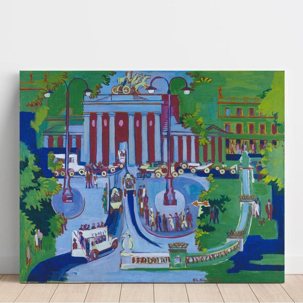 La Porte de Brandenburg - Ernst Ludwig Kirchner — wall display of the artwork
