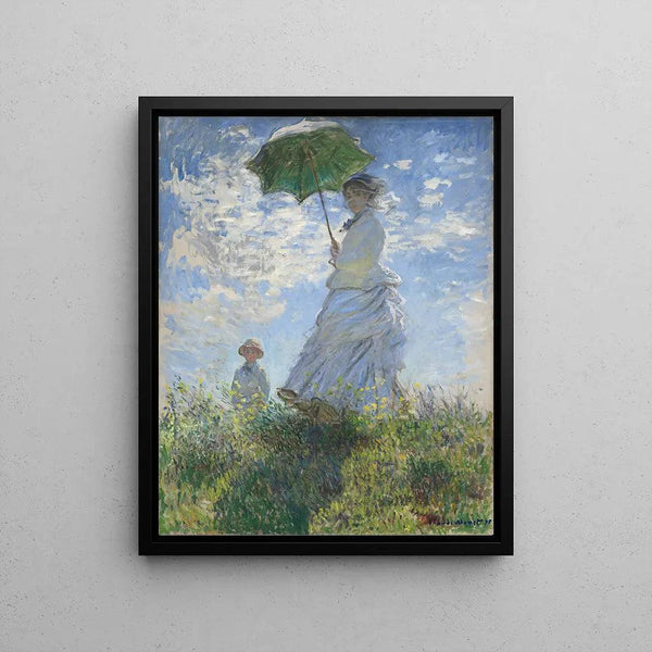 Reproduction of the painting La Promenade - Claude Monet