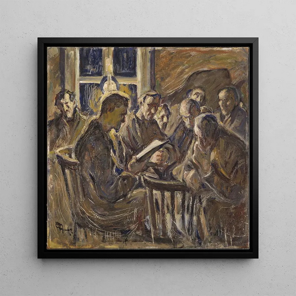 La Rencontre - Ester Almqvist — framed artwork on a wall
