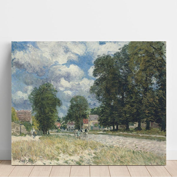 Reproduction of the painting La Route de Marly-le-Roi - Alfred Sisley