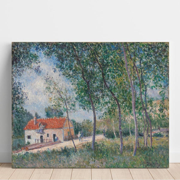 Reproduction of the painting La Route de Moret à Saint-Mammès - Alfred Sisley