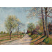 Reproduction of the painting La Route de Veneux - Alfred Sisley