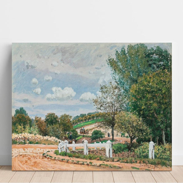Reproduction of the painting La Route de Verrières - Alfred Sisley