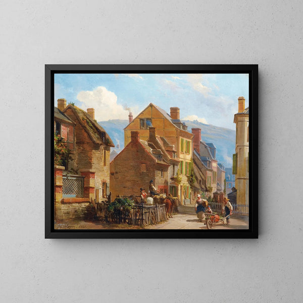 The Street of the Roses in Trouville (1848) – Charles-Louis Mozin