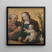 The Holy Family - Anonymous — framed artwork on a wall