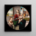 The Holy Family with Saint John the Baptist - Fra Bartolommeo — framed artwork on a wall