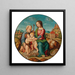 Reproduction of the painting La Sainte Famille avec le Saint Enfant Jean-Baptiste - École toscane