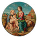 Reproduction of the painting La Sainte Famille avec le Saint Enfant Jean-Baptiste - École toscane