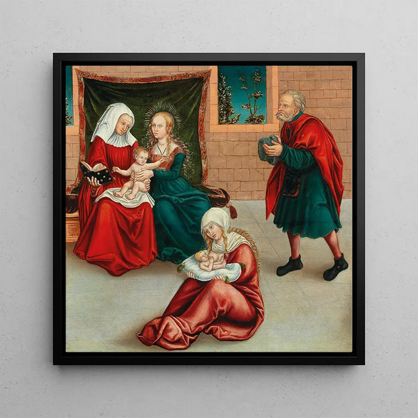 La Sainte Parenté - Wolfgang Krodel I — framed artwork on a wall