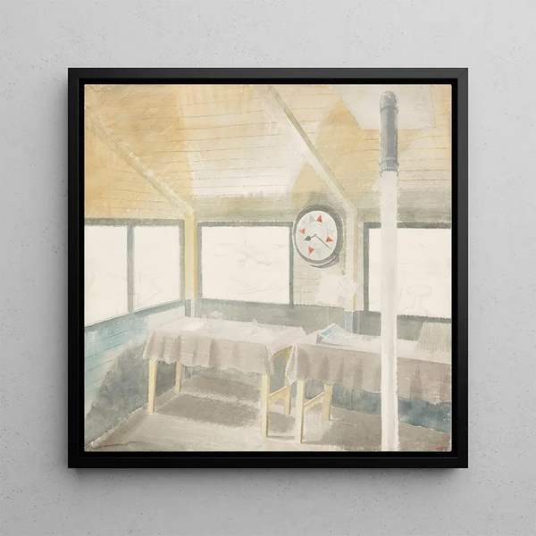 The Operations Room - Eric Ravilious — framed artwork on a wall