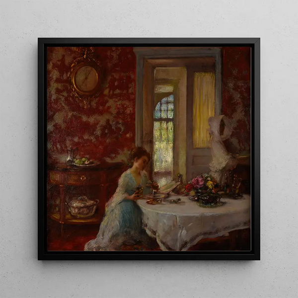 The Red Room - Gaston La Touche — framed artwork on a wall