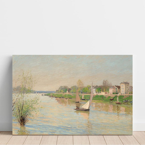 Reproduction of the painting La Seine à Argenteuil- Alfred Sisley