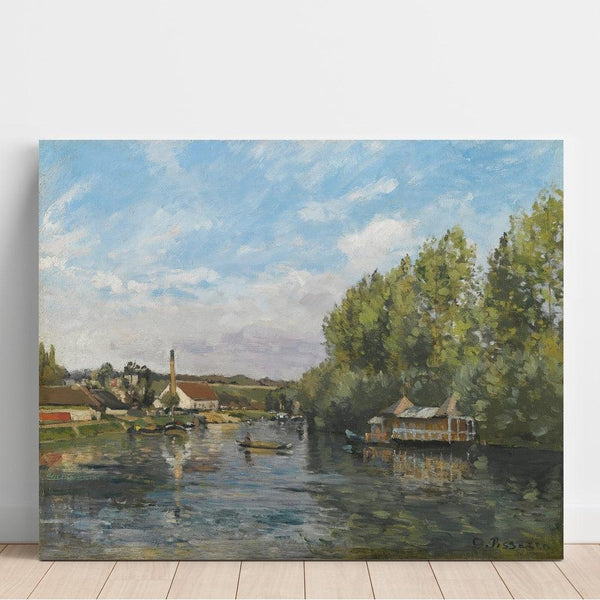 Reproduction of the painting La Seine à Port-Marly - Camille Pissarro