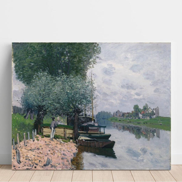 Reproduction of the painting La Seine près de Bougival - Alfred Sisley