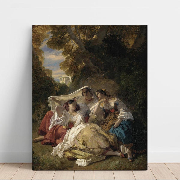 Reproduction of the painting La Sieste - Franz Xaver Winterhalter