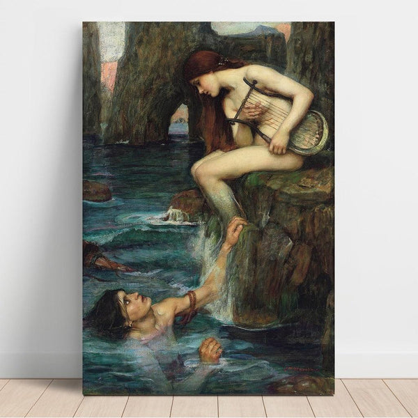 Reproduction of the painting The Siren - John William Waterhouse