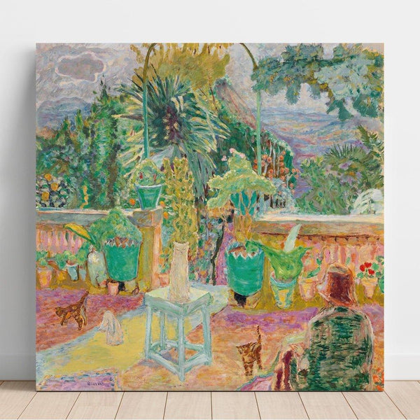 Reproduction of the painting La Terrasse ou Une Terrasse à Grasse - Pierre Bonnard