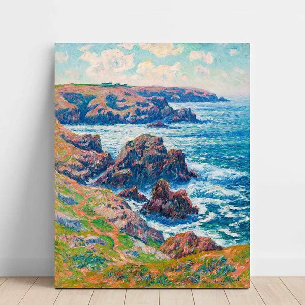 Reproduction of the painting La Terre De Cléden, Point De Raz, Finistère - Henry Moret