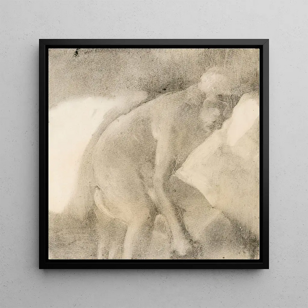 La Toilette - Edgar Degas — framed artwork on a wall