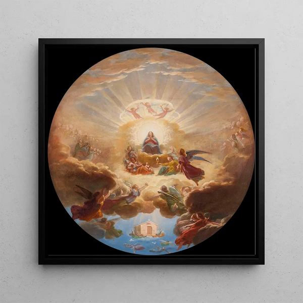La Translation de la Sainte Maison par les anges - Pierre Claude François Delorme — wall display of the artwork