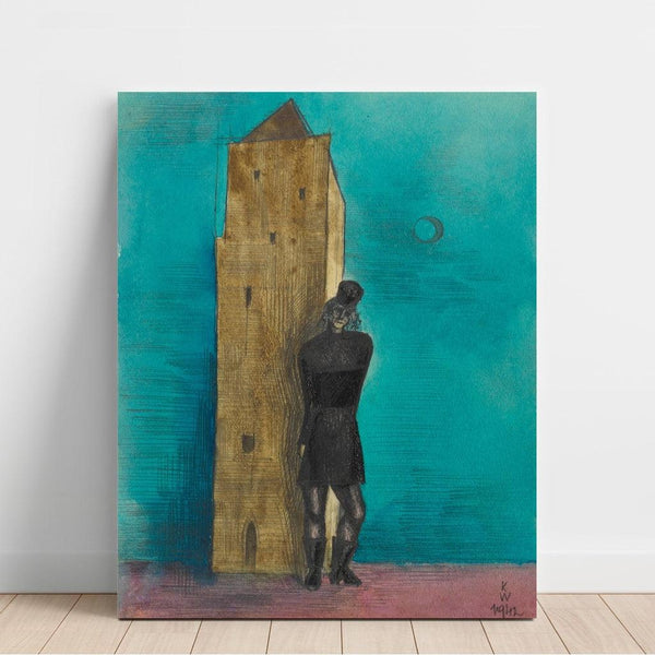 Reproduction of the painting La Veuve - Karl Wiener