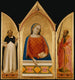 The Virgin Mary with Saints Thomas Aquinas and Paul - Bernardo Daddi — artwork view