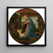 The Virgin Adoring the Child - Sandro Botticelli — framed artwork on a wall