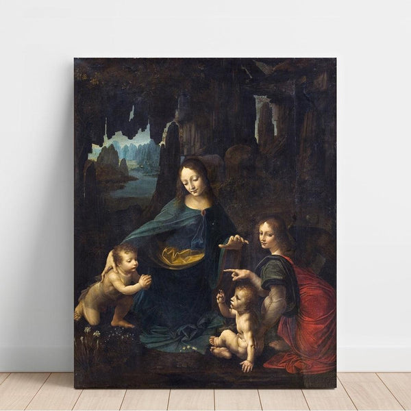Reproduction of the painting of The Virgin of the Rocks - Leonardo da Vinci