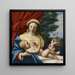 La Vierge des Roses - Giovanni Battista Salvi da Sassoferrato — framed artwork on a wall