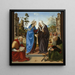 La Visitation avec Saint Nicolas et Saint Antoine abbé - Piero di Cosimo — framed artwork on a wall