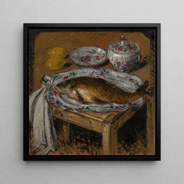 The Carp - Gustave Loiseau — framed artwork on a wall