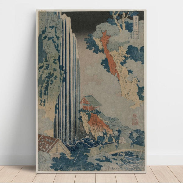 La cascade d'Ono sur la route de Kiso" (de la série Voyage aux cascades des provinces) - Katsushika Hokusai