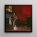 La chambre rouge à Étretat - Félix Vallotton — framed artwork on a wall