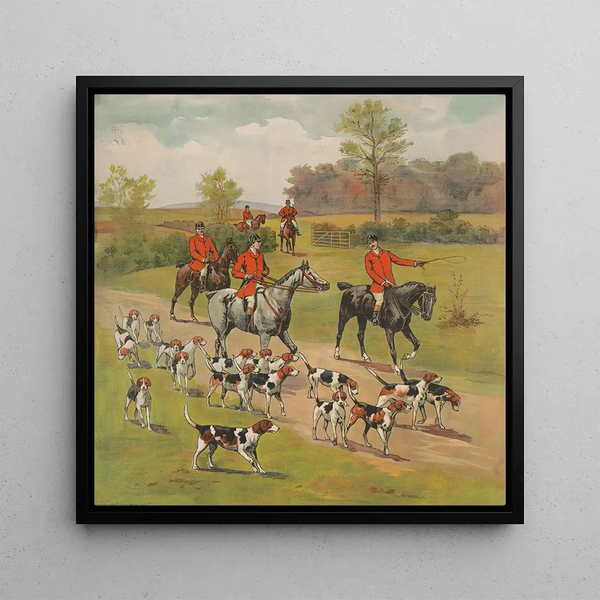 La chasse - Campbell Metzger Jacobson — framed artwork on a wall