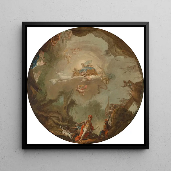 La chasse d'Agamemnon - Vinzenz Fischer — framed artwork on a wall