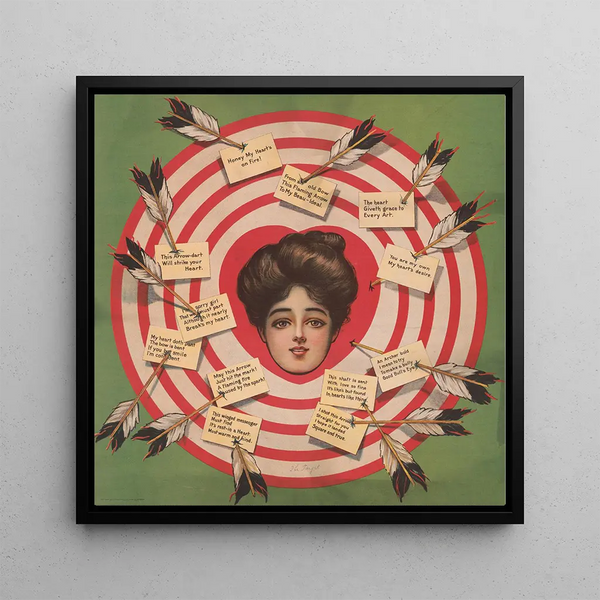 La cible - Campbell Metzger Jacobson — framed artwork on a wall