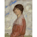 Reproduction of the painting The Lady in Red - Franz von Stuck