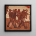 La danse macabre de l'an neuf - Albin Egger Lienz — framed artwork on a wall