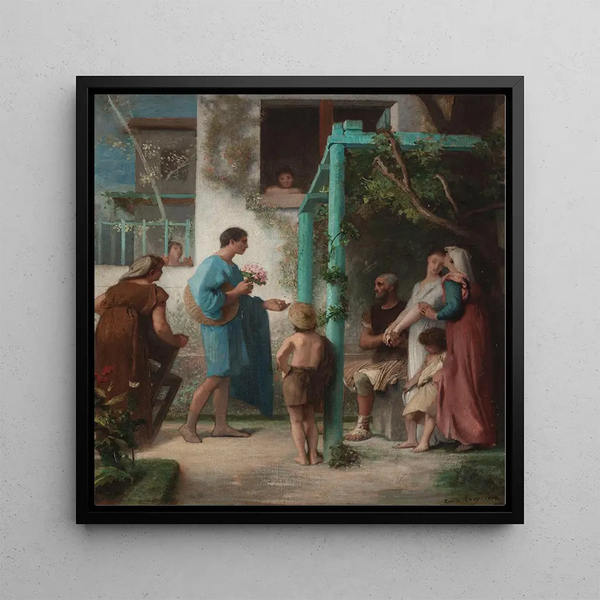 The Request - Émile Lévy — framed artwork on a wall