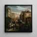 La descente de la Courtille - Charles Nanteuil — framed artwork on a wall